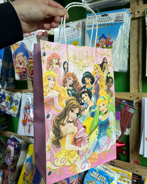 Bolsas de dulces papel Princesas Disney paquete X 6 unidades