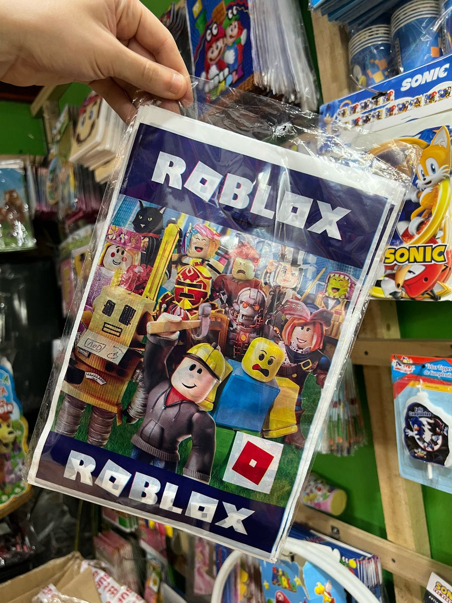 Bolsas de dulces plasticas Roblox paquete x 6 unidades