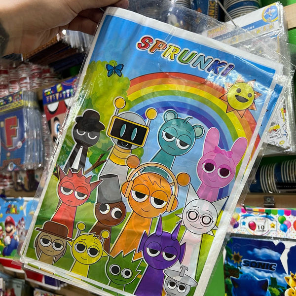 Bolsas de dulces plasticas Sprunki paquete x 6 unidades