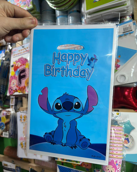 Bolsas de dulces Stitch piñata paquete X 10 unidades