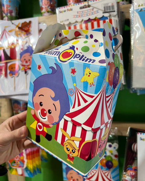 Cajas para sorpresas payaso plim plim paquete X 6 unidades