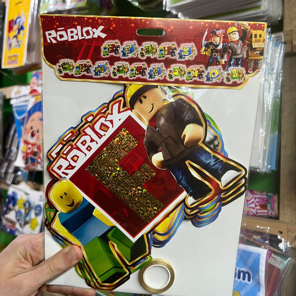 Banderin Feliz cumpleaños Roblox