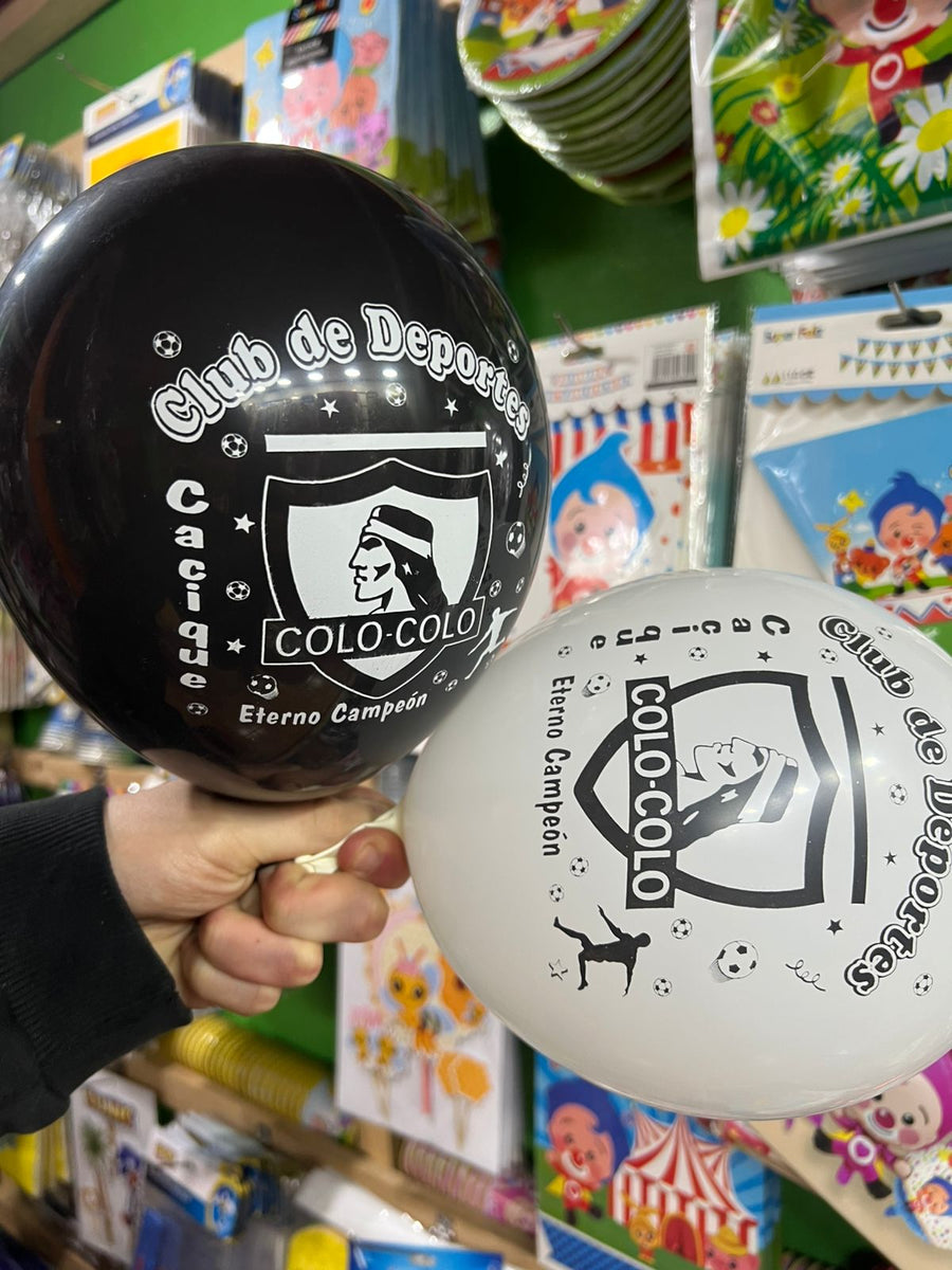 Globos latex impresos colo colo paquete X 12 unidades