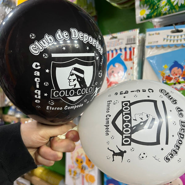 Globos latex impresos colo colo paquete X 12 unidades