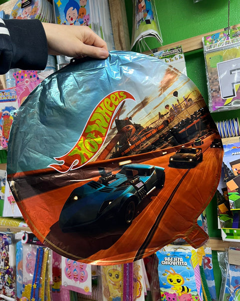 Globos metalizados Hot Wheels