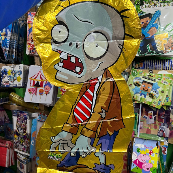 Globo Metalizado figura Plantas Vs Zombie