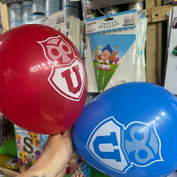 Globos latex Universidad de Chile X 12 unidades