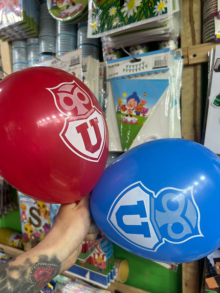 Globos latex Universidad de Chile X 12 unidades