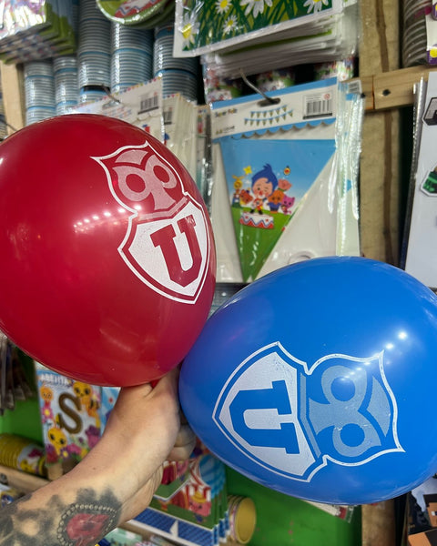 Globos latex Universidad de Chile X 12 unidades