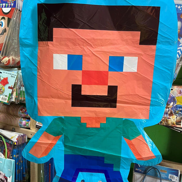 Globo silueta minecraft 70 cm