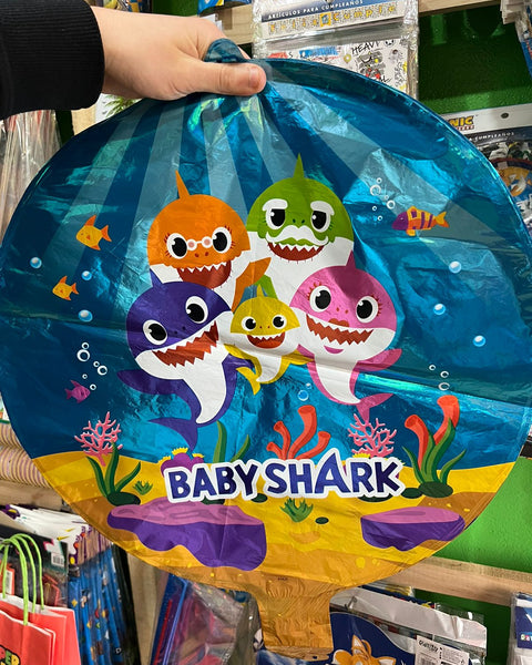 Globos metalizados baby shark, unidad
