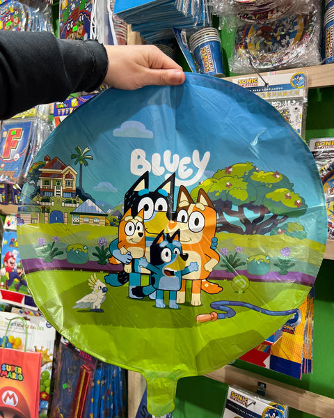Globos metalizados bluey, unidad