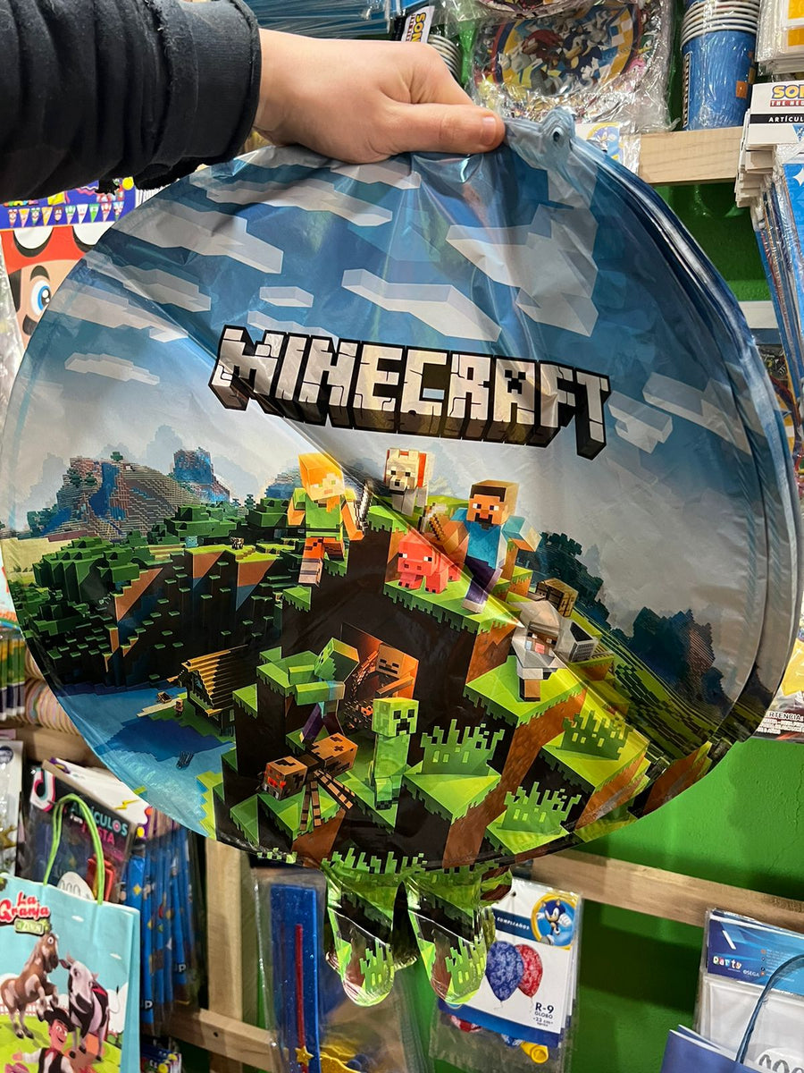 Globos metalizados minecraft, unidad
