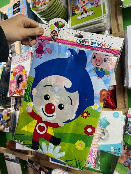 Mantel decorativo payaso plim plim