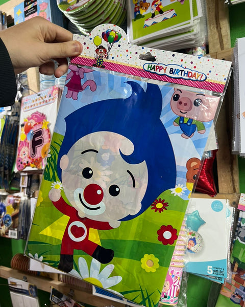 Mantel decorativo payaso plim plim