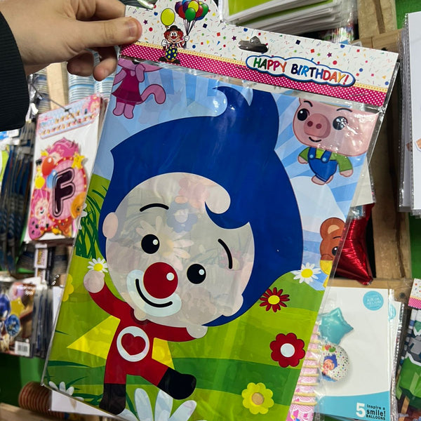 Mantel decorativo payaso plim plim