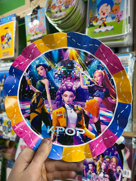 Platos Guerreras K-pop paquete X 6 unidades