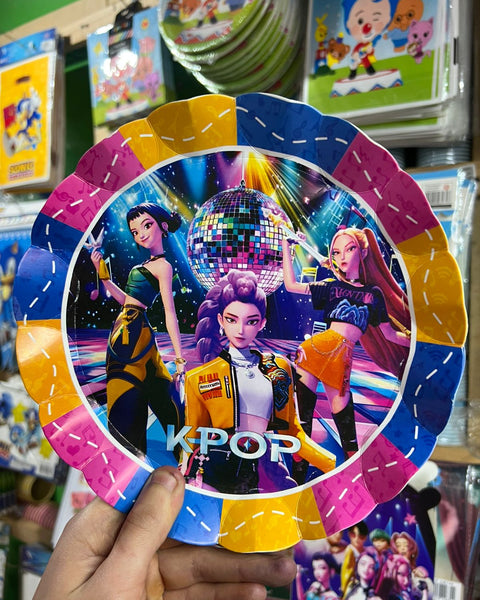 Platos Guerreras K-pop paquete X 6 unidades