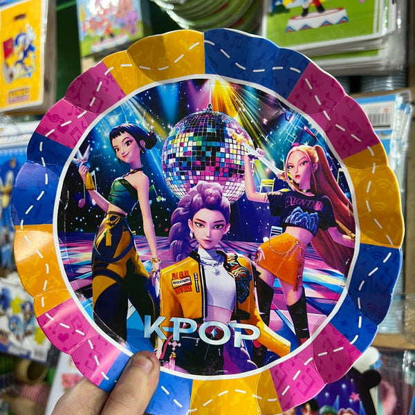 Platos Guerreras K-pop paquete X 6 unidades
