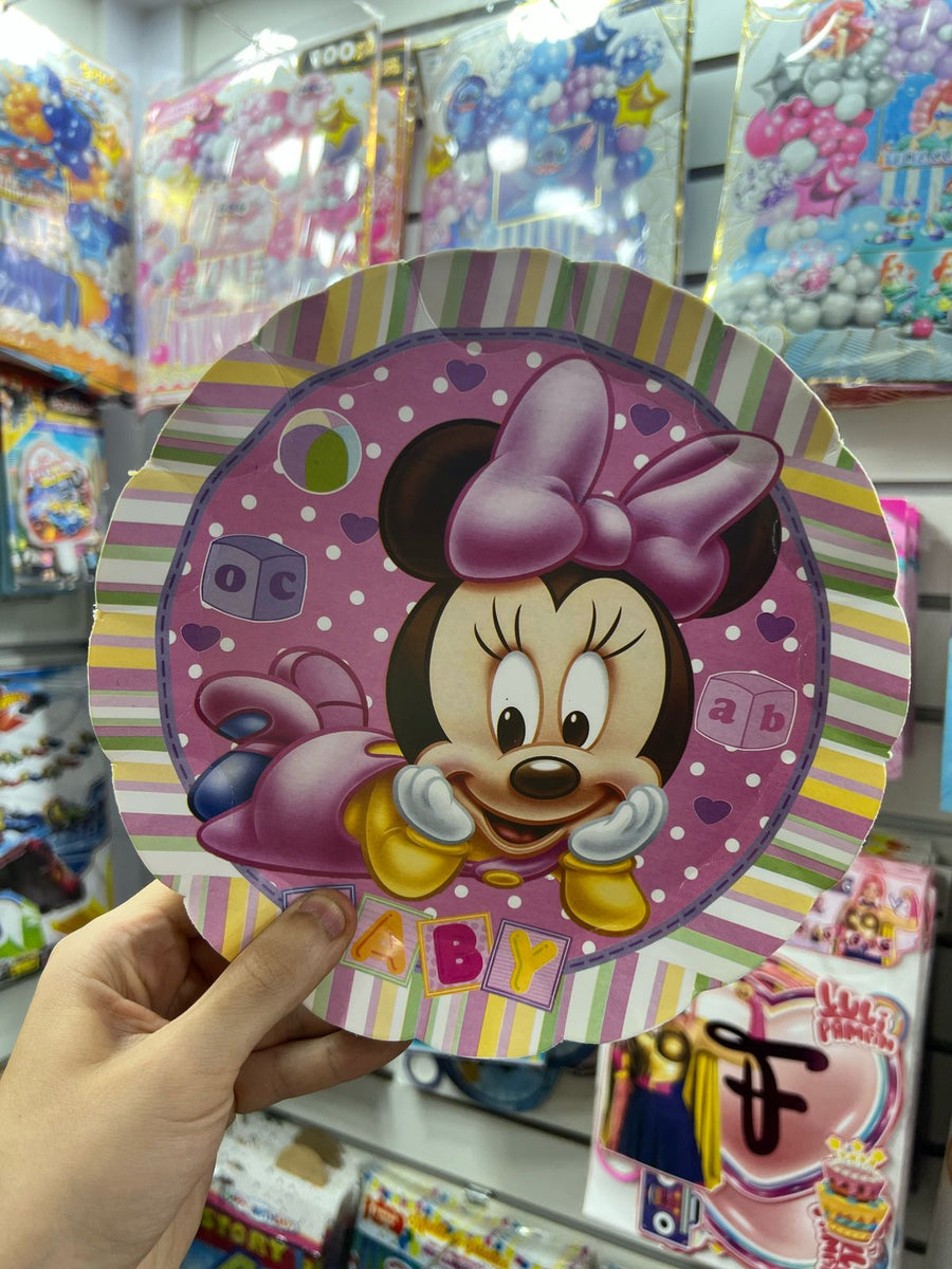 Platos Minnie bebe paquete X 6 unidades