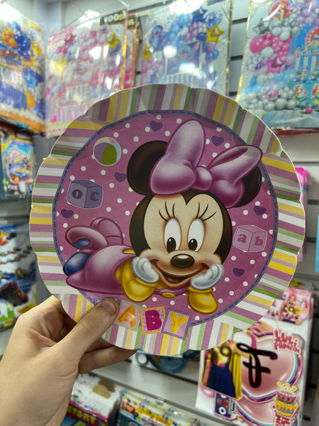 Platos Minnie bebe paquete X 6 unidades