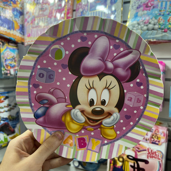 Platos Minnie bebe paquete X 6 unidades