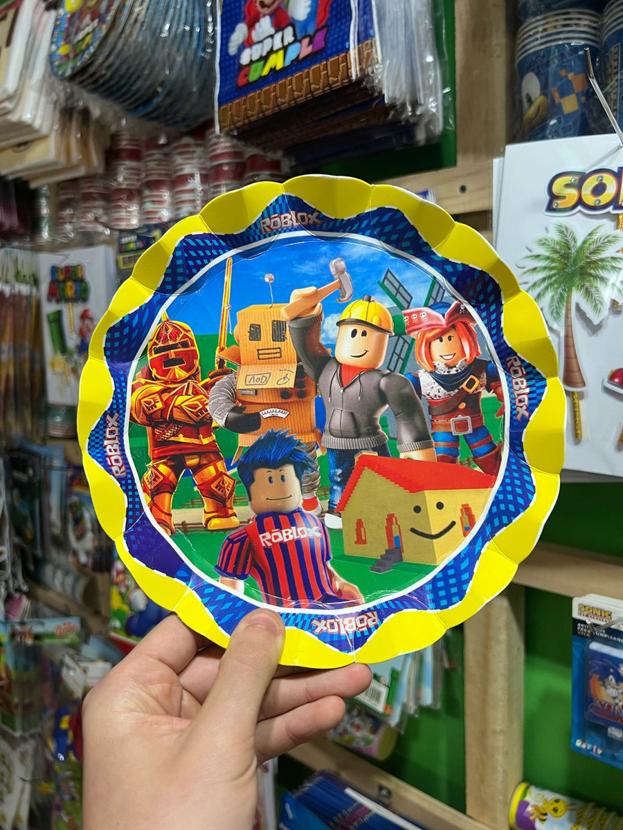Platos roblox paquete X 6 unidades