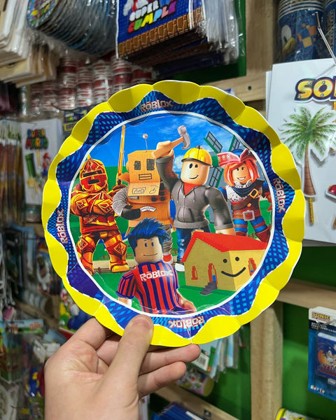 Platos roblox paquete X 6 unidades