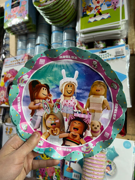 Platos roblox paquete X 6 unidades