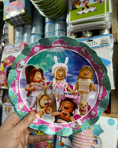 Platos roblox paquete X 6 unidades