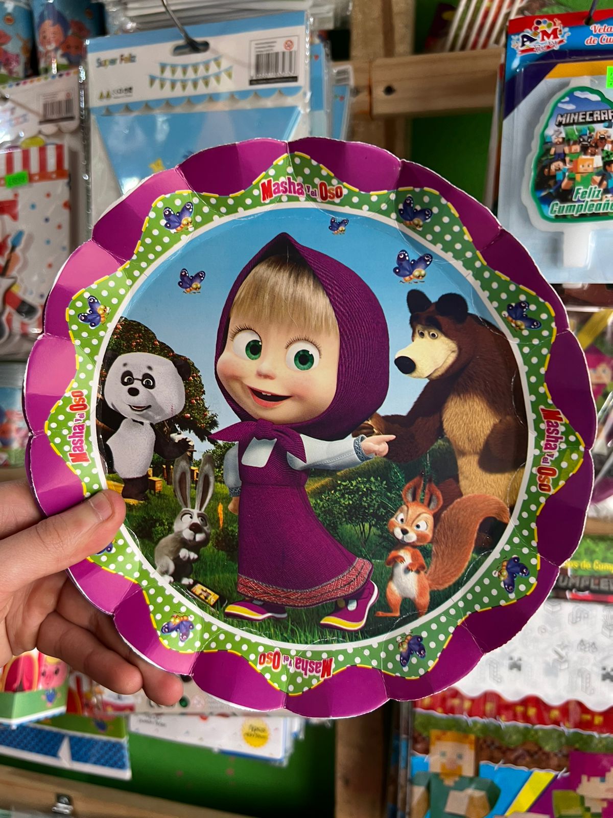 Platos masha y el oso paquete X unidades