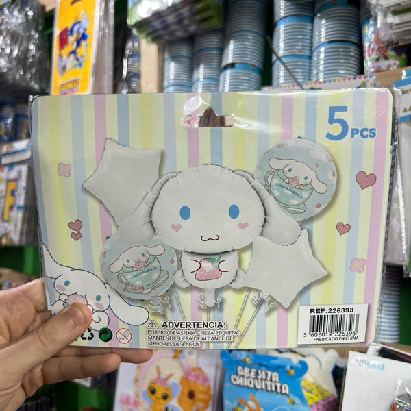 Set globos Cinamonroll, 5 piezas