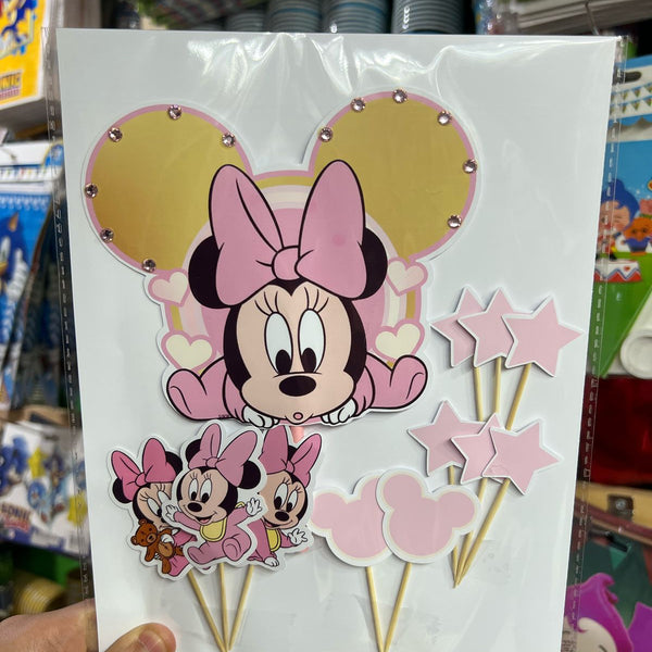 Topper para torta Minnie bebe