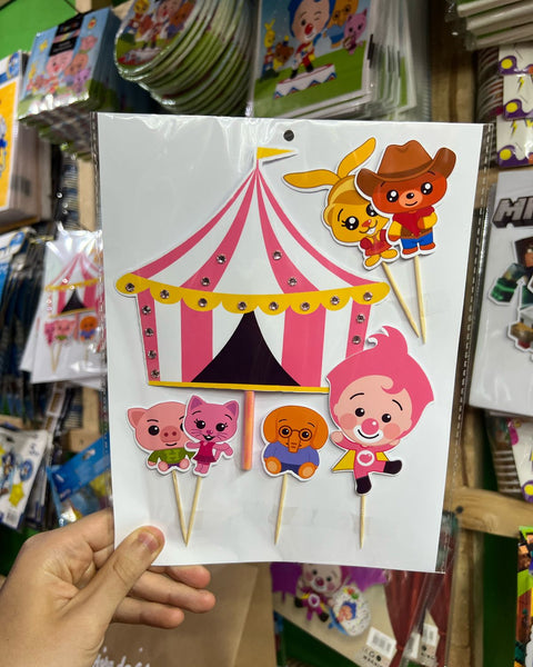 Topper para torta payaso plim plim