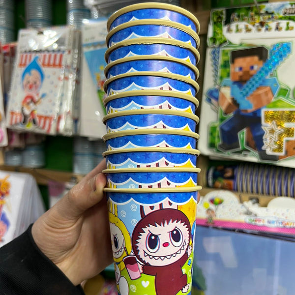 Vasos Labubu paquete X 6 unidades