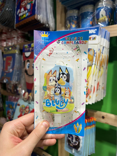 Vela cumpleaños bluey
