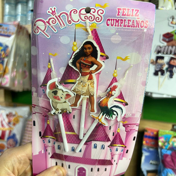 Vela cumpleaños Moana