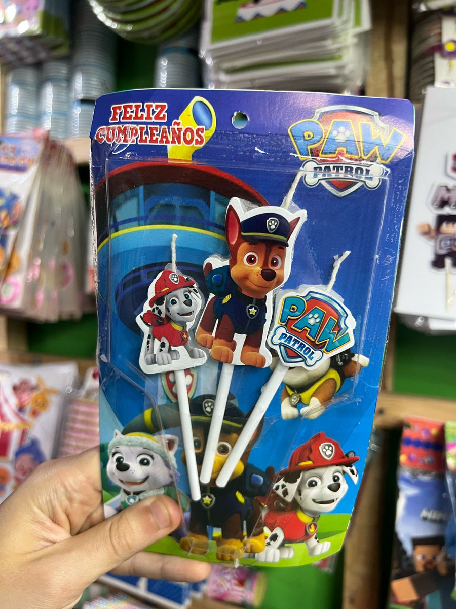 Vela cumpleaños Patrulla Canina