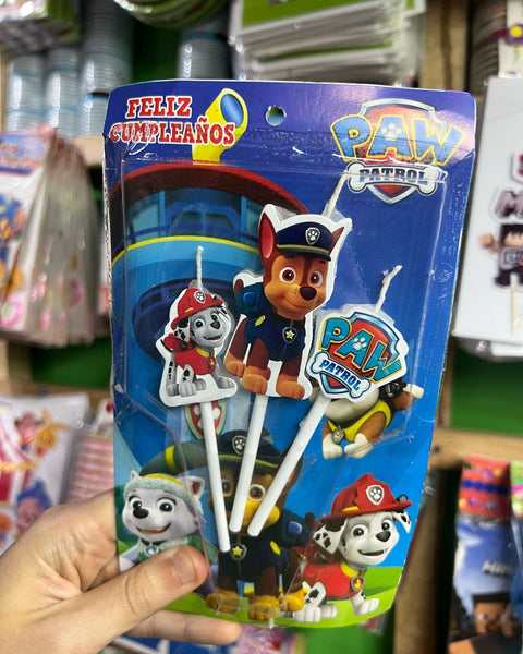 Vela cumpleaños Patrulla Canina