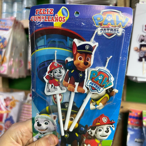 Vela cumpleaños Patrulla Canina