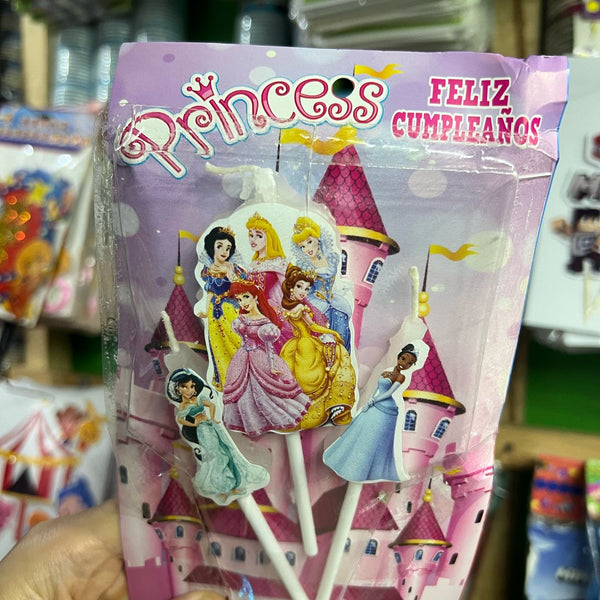 Vela cumpleaños Princesas Disney