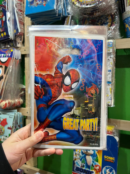 Bolsas de dulces Spiderman piñata paquete X 10 unidades