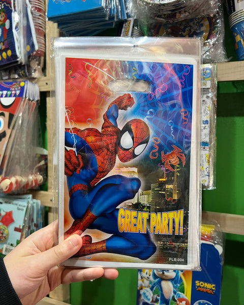 Bolsas de dulces Spiderman piñata paquete X 10 unidades