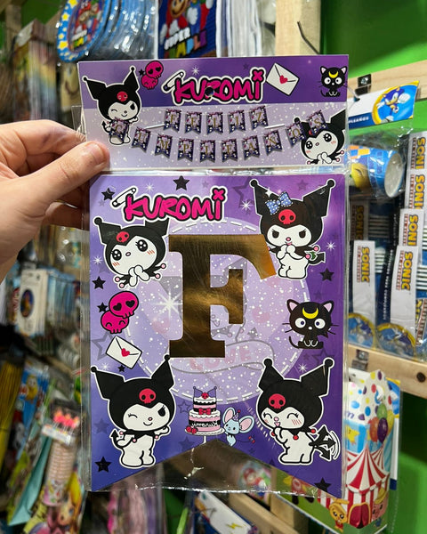 Banderin feliz cumpleaños Kuromi