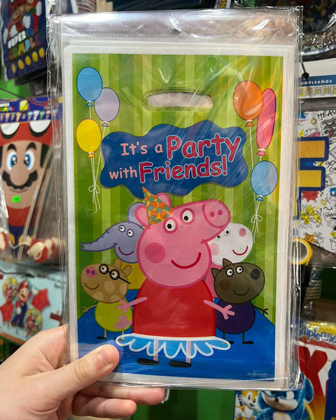 Bolsas de dulces Peppa pig piñata paquete X 10 unidades