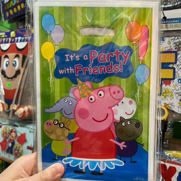 Bolsas de dulces Peppa pig piñata paquete X 10 unidades