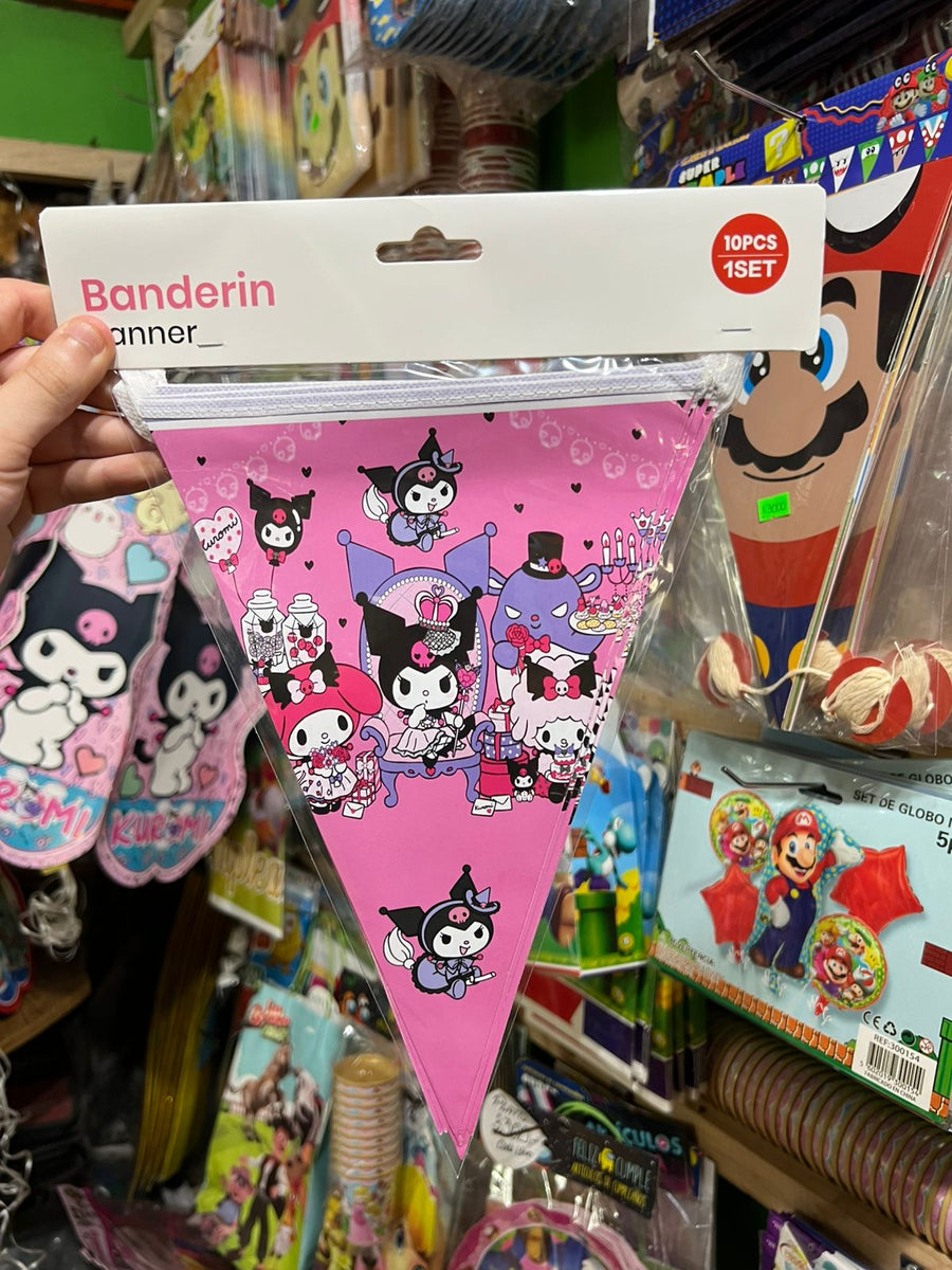 Banderin triangular Kuromi