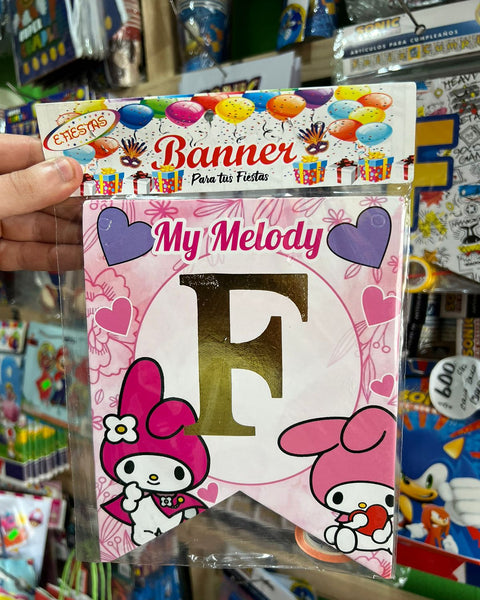Banderin de feliz cumpleaños my melody