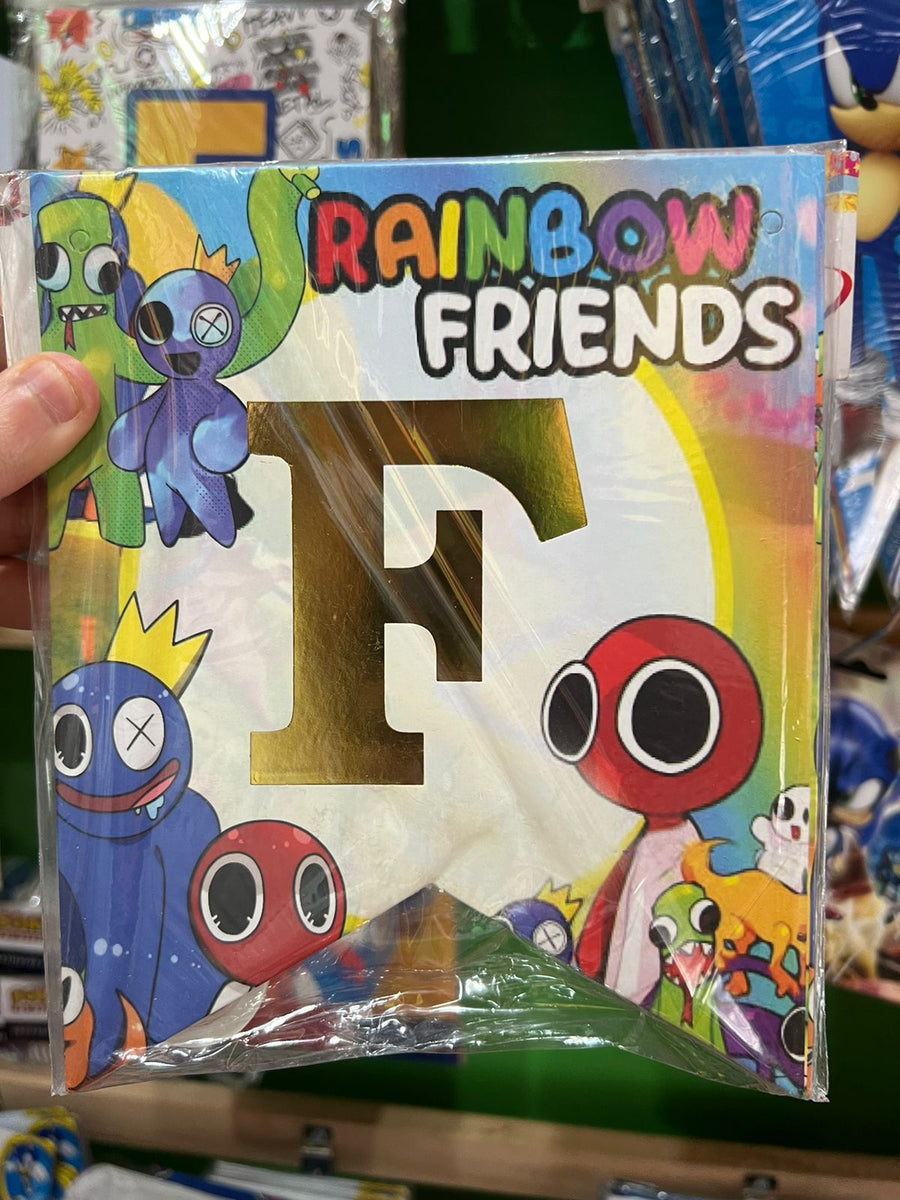 Banderin de feliz cumpleaños rainbow friends