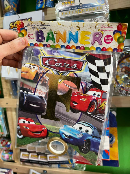 Banderin de feliz cumpleaños Cars